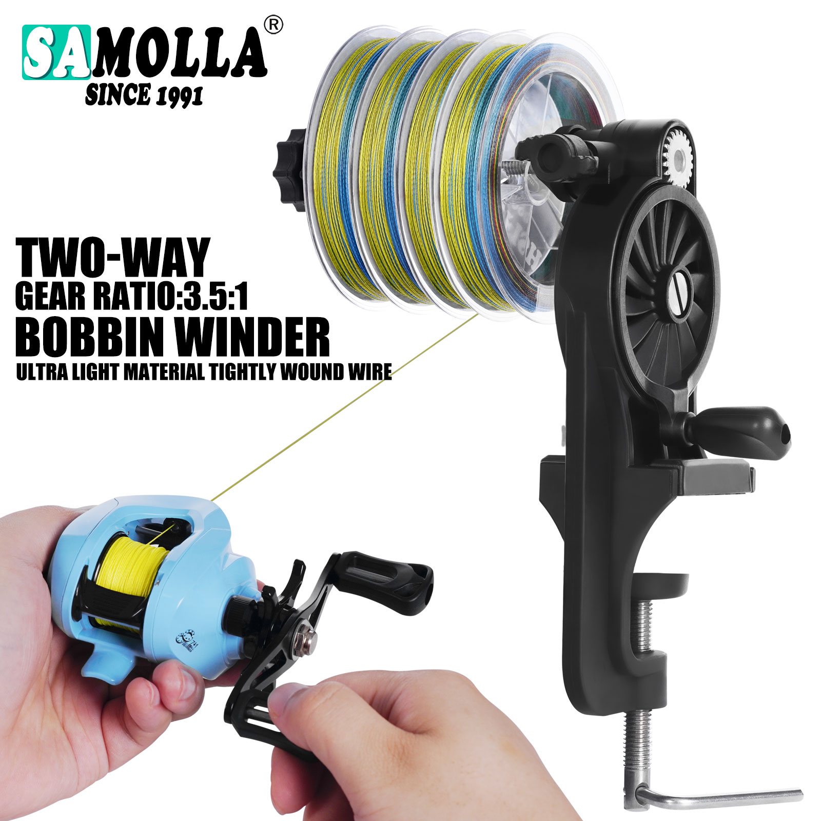 Fishing Line Dispenser - New Fishing Line Spooler for Baitcasting