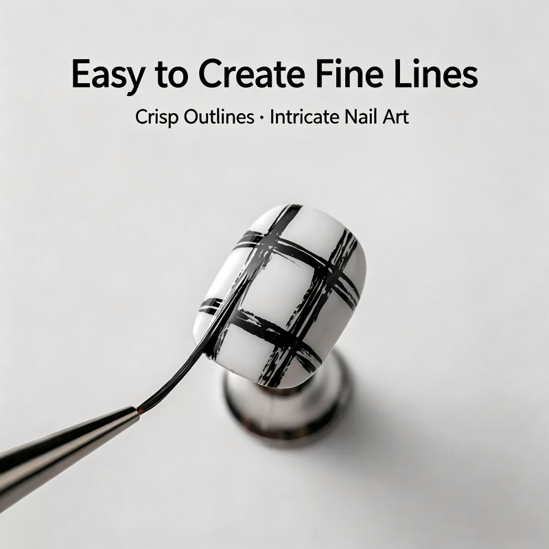 Ultra‑Fine Nail Liner Brush 6‑ - đánh giá và giá Tippet Line